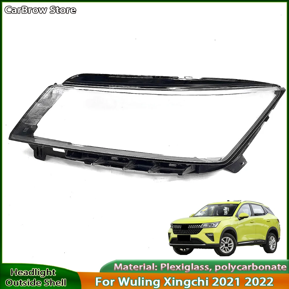 

For Wuling Xingchi 2021 2022 Car Accessories Headlight Shell Lamp Shade Lens Transparent Headlamp Cover Plexiglass