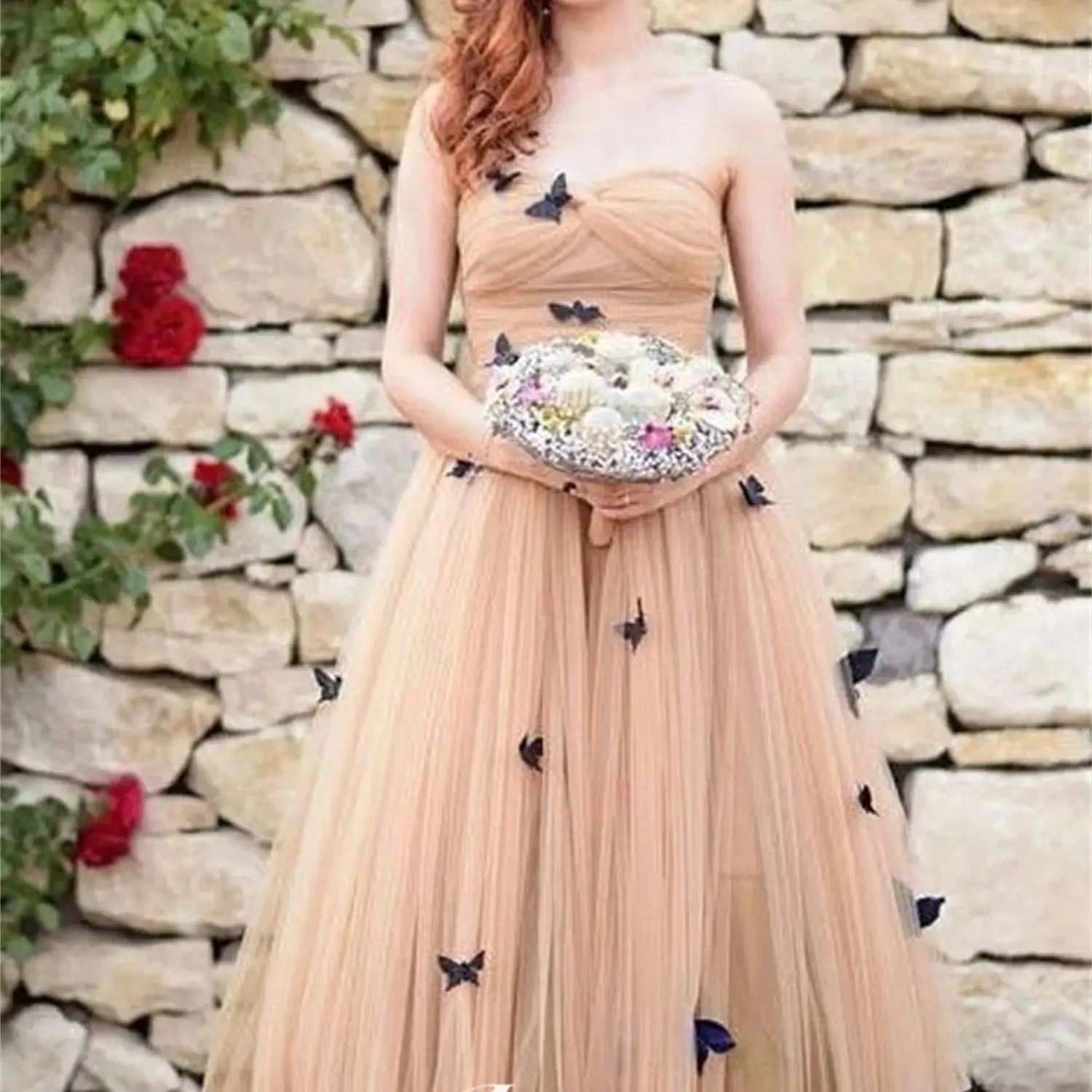 

Aileen Sweetheart A-line Butterfly Elegant Luxury Evening Dress 2024 Robe De Soiree Femmes Graduation Dresses Woman Party Prom