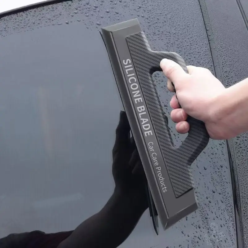 Weicher Silikon-Handabzieher, kratzfrei, geräuschlos, beschädigt keine Lackierung, Werkzeuge und Zubehör für Autofolierung, Wasserentferner, Fensterabzieher, Trockenklinge – Detail 14