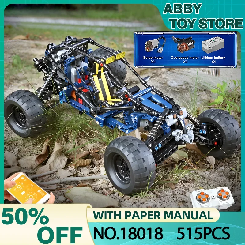 MOULD KING 18018 Technical Climbing Car The MOC-3028 lightning APP RC Car Model Bricks Assembly DIY Toy For Kids Christmas Gifts