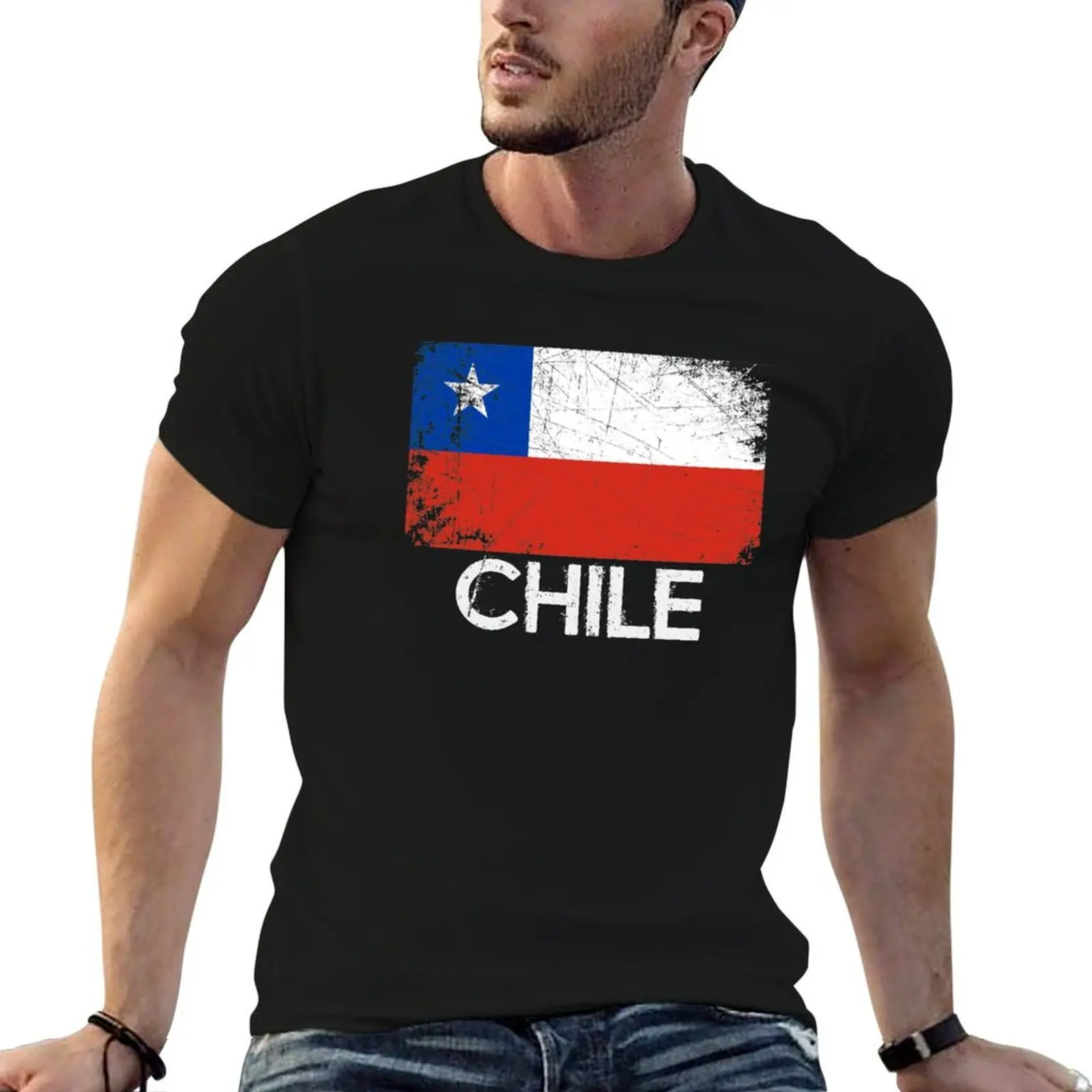 Chilean Flag Design Vintage Made In Chile Gift T-Shirt custom t shirt essential t shirt compression shirt men