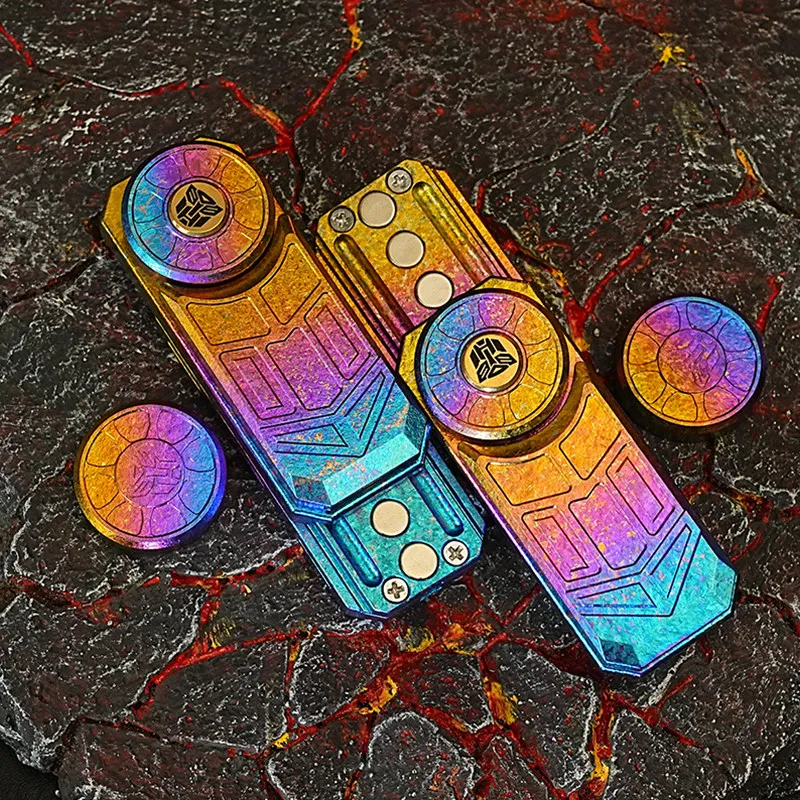 

Metal EDC Fidget Magnetic Push Card Paragraph Mechanical Slider Multiple Track Haptic Coin Adults Men Sensory Toys Stress Relief