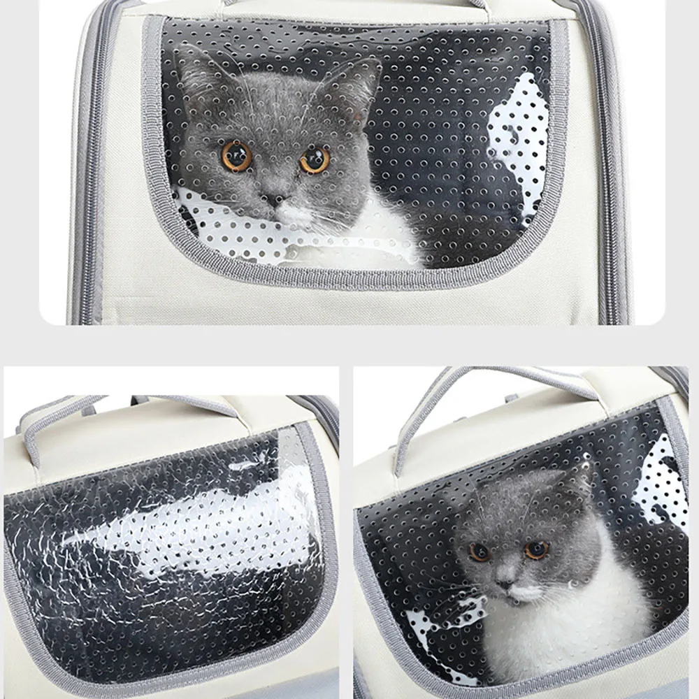 

2025 New Pet Knapsack Outgoing Backpack Cat Bags Teddy Dog Bag Cat Backpack Pet Bags Breathable Comfort Portable Bag 2024