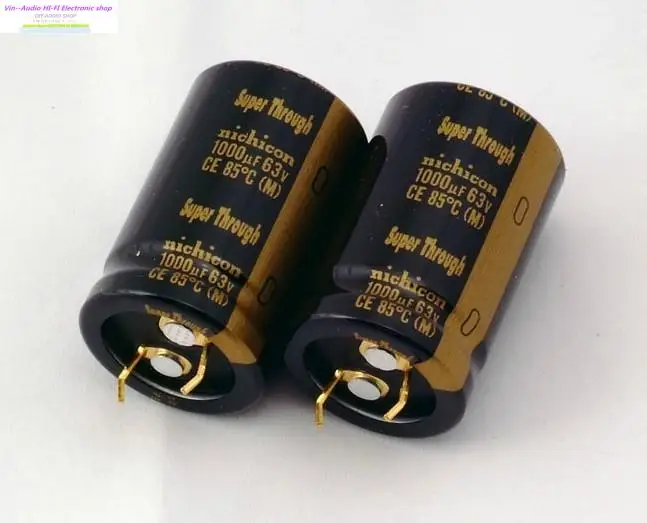 

Bolsa 2pcs Nichicon For Audio Electrolytic Capacitors Kg Super Through 1000uf/63v 22*35mm Capacitor Penetration Free Shipping