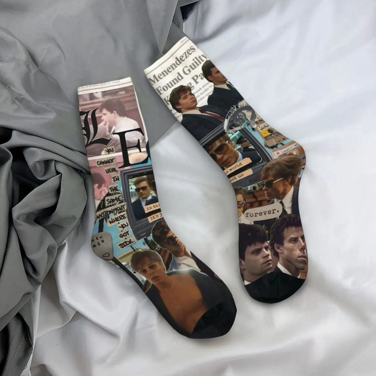 Calcetines de Actor Nicholas Chavez, calcetines informales de poliéster para hombre y mujer, novedad, calcetines de tubo medio para primavera, verano, Otoño e Invierno, regalos