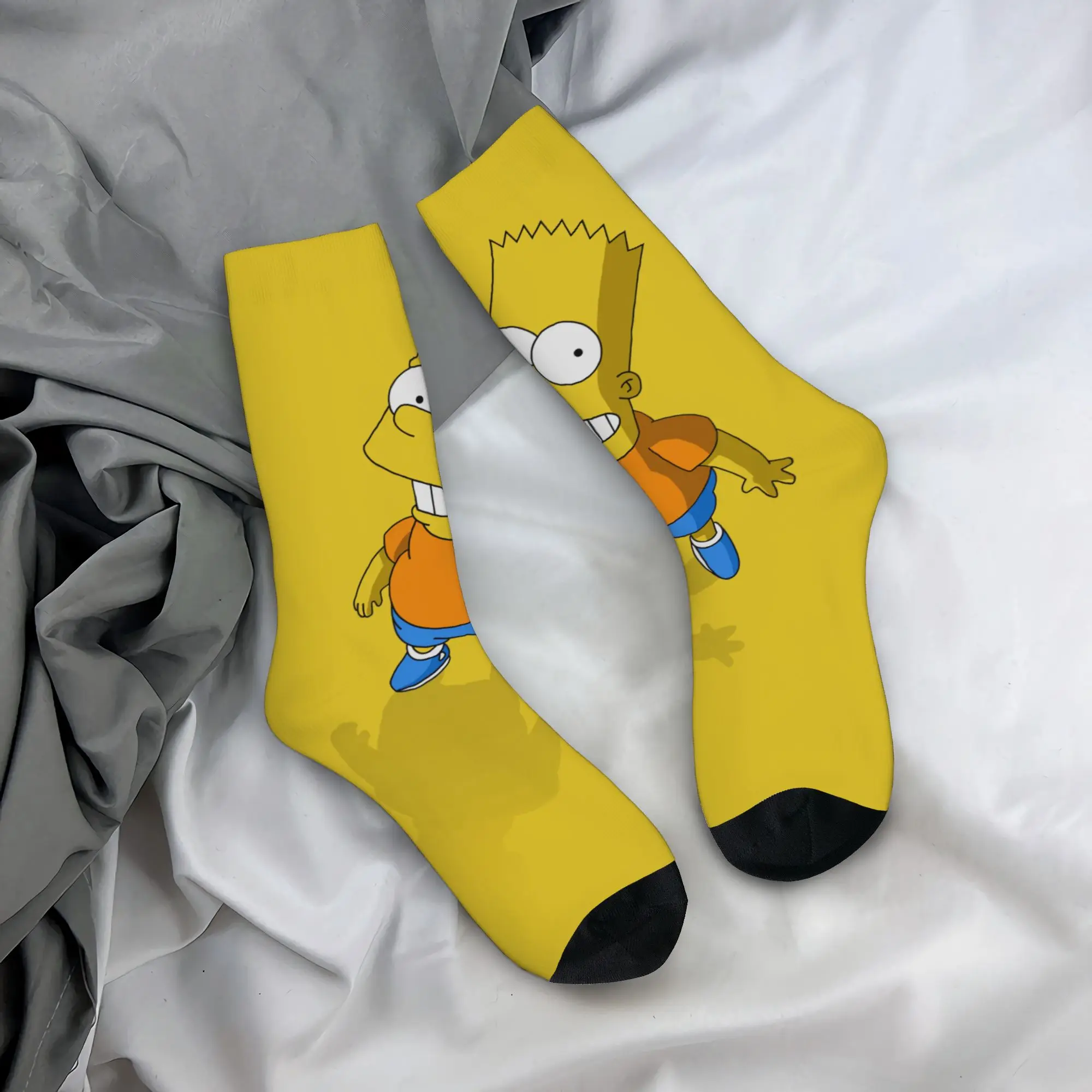 Autumn Winter Casual Women Men Cartoon S-Simpsons Socks  Non-slip Sports Socks