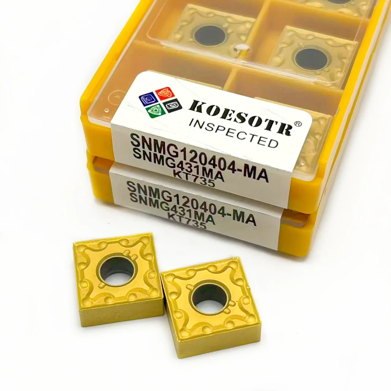SNMG120404 SNMG120408 CNC Turning Inserts 10PCS Hard Alloy