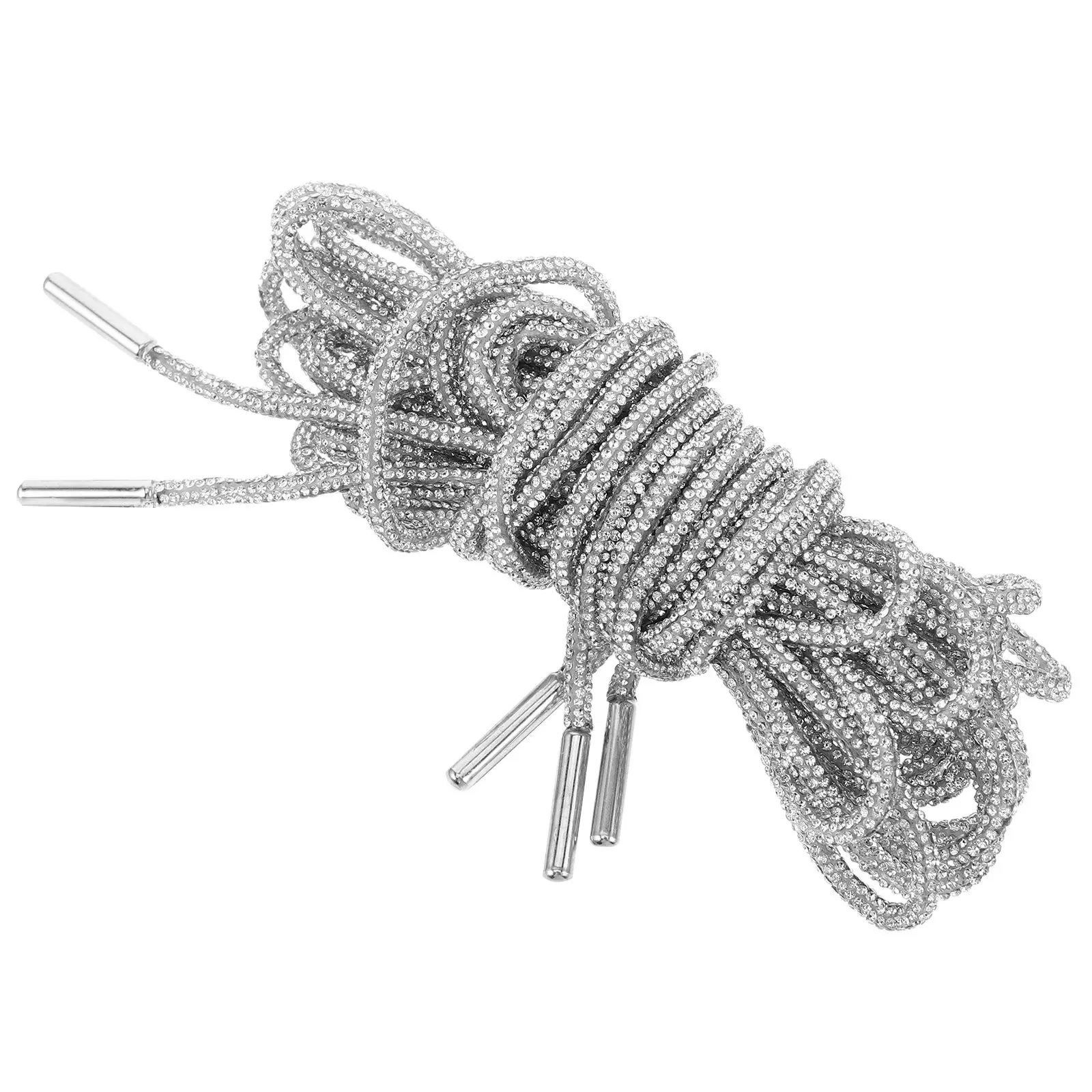 

4Pcs Rhinestone Shoelaces 140Cm Sparkling Shoe Laces for Sneakers Dress Shoes Bling Glitter Hoodie Strings Replacement