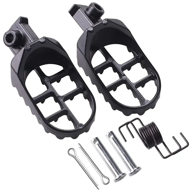 #68D (Black)Dirt Bike Foot Pegs, Aluminium Footpegs Pedals,Automotive Parts & Accessories