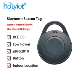 Holyiot-Beacon Tag para Casa Inteligente, Bluetooth 5.0, Baixo Consumo de Energia Sensor, Módulo sem fio, Beacon, Eddible para OT, NRF52810