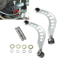1 Pair Aluminium Car Rear Camber Kits Lower Control Arm Camber Arm Kit Fit for Honda Civic DX/LX/EX/SI FG2 FD 2006-2010