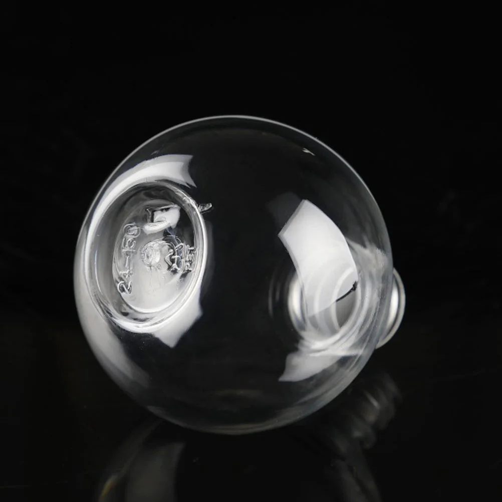 20 Pcs Empty Light Bulbs for Crafts Transparent Plastic Bottle Fillable Container Travel