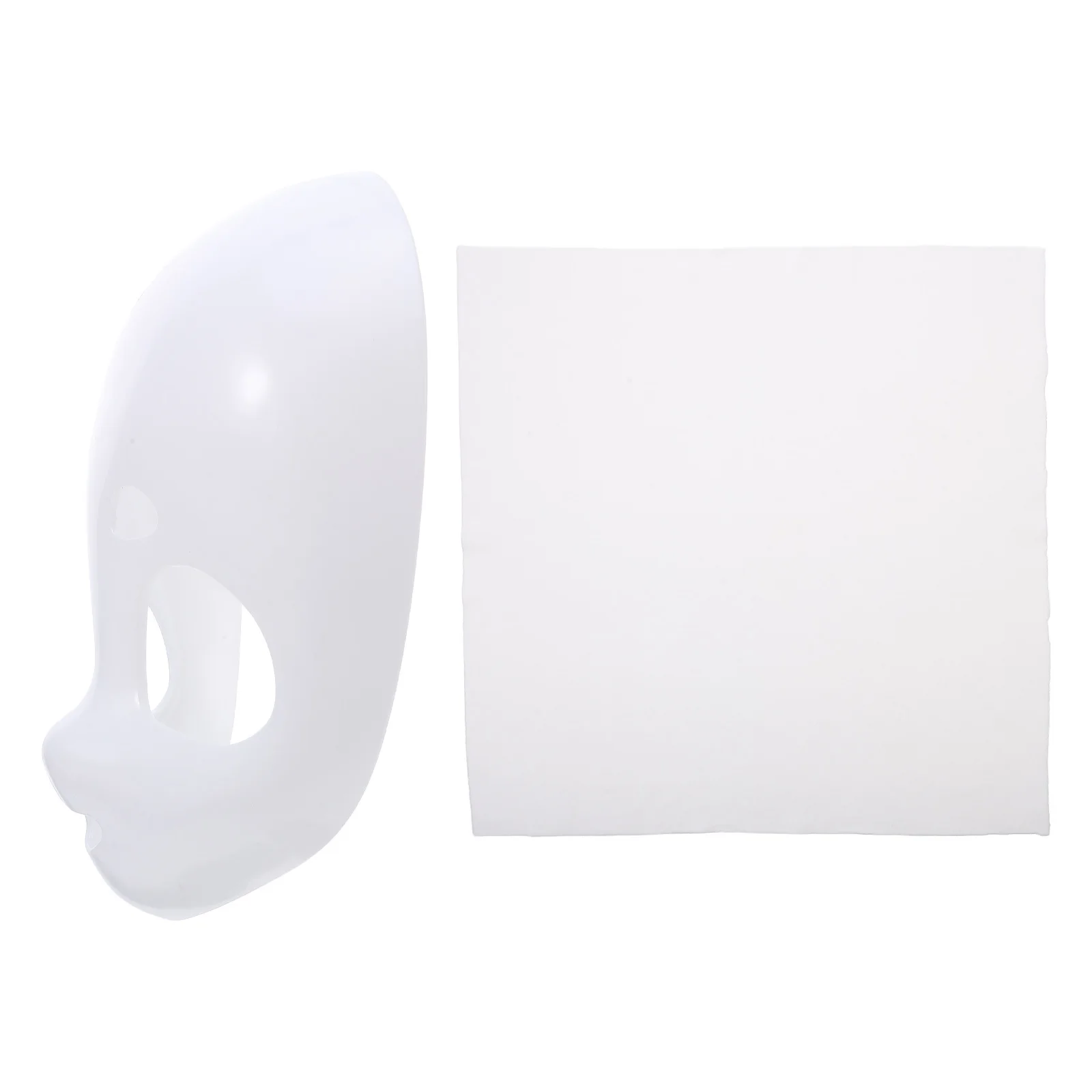 2 szt. Niepomalowana baza maski zwierzęcej, głowa fursuitu, pusta, do samodzielnego wykonania na Halloween, bal maskowy, akcesorium do kostiumu, baza fursuitu