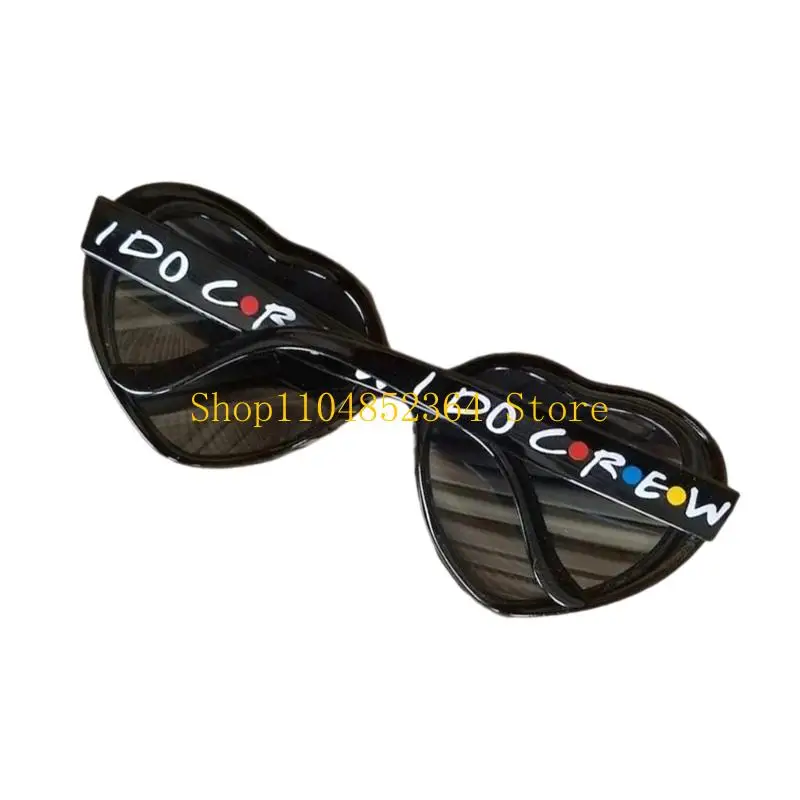 Braut-Sonnenbrille Herzförmige Gläser Brautparty-Sonnenbrille für Frauen Hochzeit Junggesellinnenabschied Brautparty – Detail 5