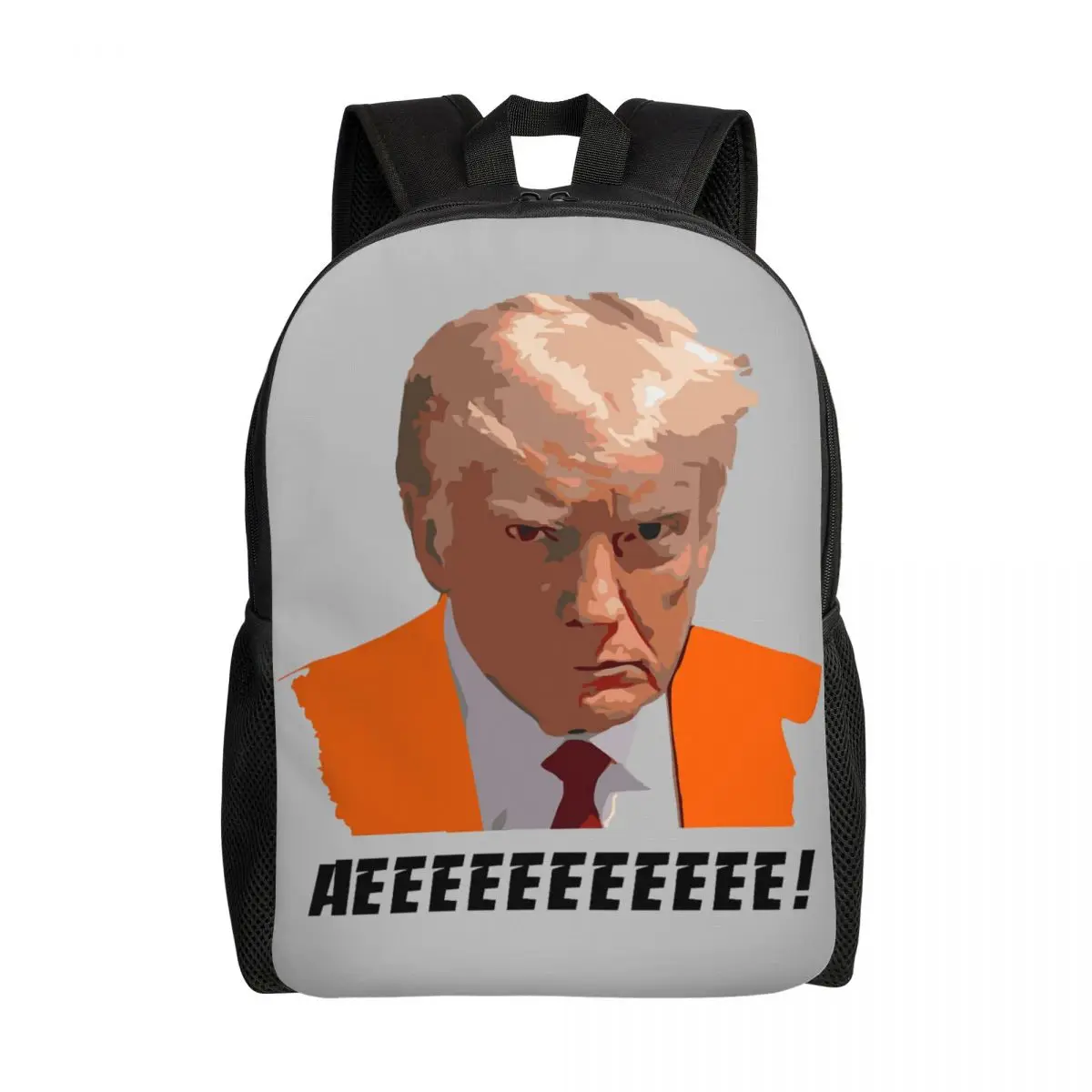 Custom Trump Mugshot Backpack for Women Men School College Students Bookbag Fits 15 Inch Laptop America US Bags