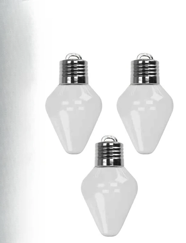 3 pcs Christmas Bulb Gift Jar  Light  Decoration Pendant