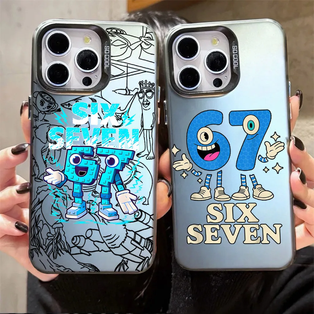 Luxury Six Seven 67 Phone Case for Samsung Galaxy A37 A57 A17 A07 A16 A06 A35 A55 A25 A15 A56 A54 A36 A34 A24 A26 4G 5G Cover