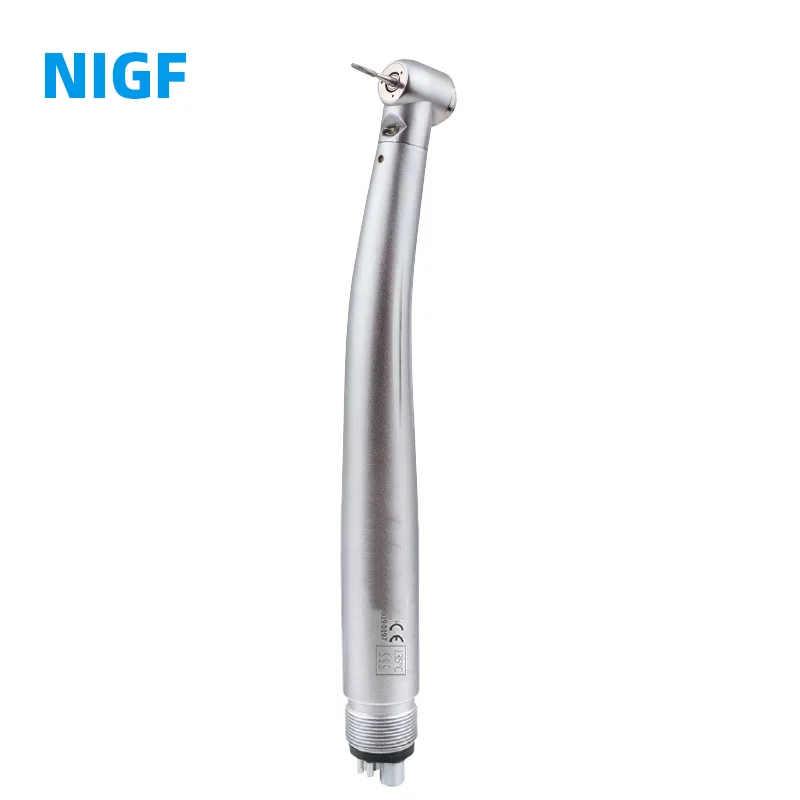Nigf Led Tandheelkundige Hoge Snelheid Handstuk Enkele/Drievoudige Waterspray 2/4 Gaten Standaard Hoofd Drukknop Tandarts Apparatuur Tools