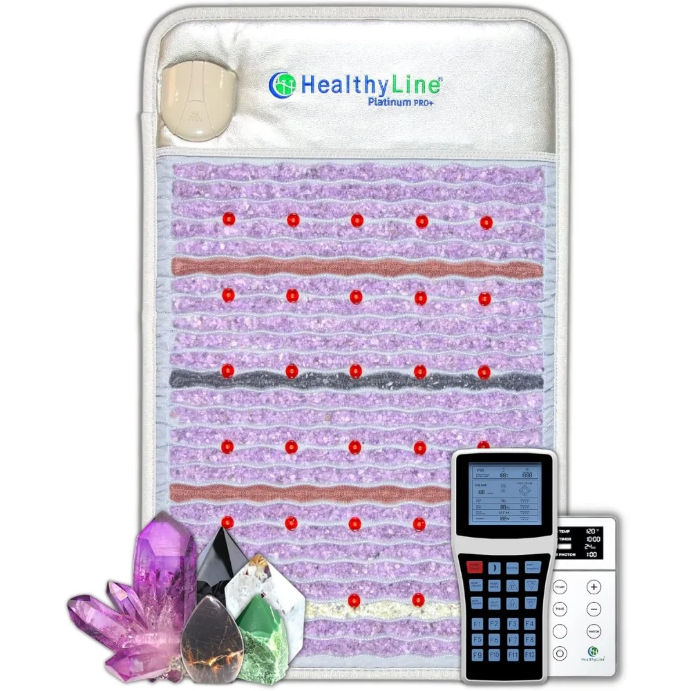 Far Infrared Heating Pad, Crystal Gemstones Mat, Negative Ions Rejuvenating Photon Lights, Electric Blankets