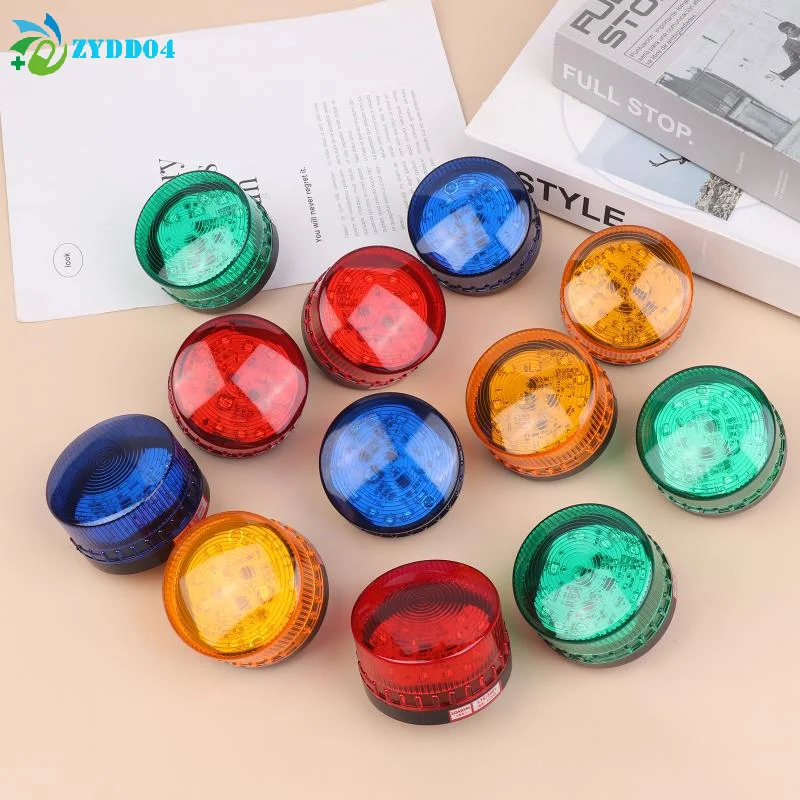 ●1PCS Strobe Signal Warning Light Small LED Flashing Light Security Alarm Signal Light Constantly Flashing Lights 12V 24V 220V