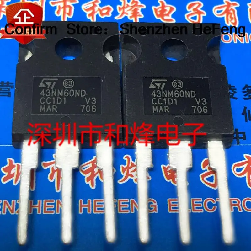 5PCS-10PCS 43NM60ND STW43NM60ND  TO-247 650V 35A Original Best Quality 100% Test  Fast Shipping Quality