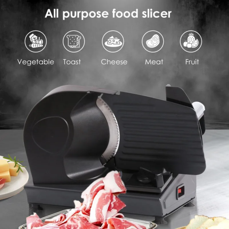 

Black Household Electric Cutter Cuts Meat Bread Cheese Cooked Food Suitable For Slicing Kitchen Food Prep Tool Home Use