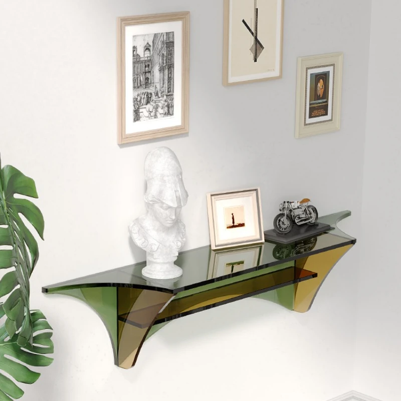 Luxury Entryway Shelf, Multi-Purpose Storage Rack, Heavy Duty Two-Tone Organizer, Sturdy Console Table for Hallway Living Room