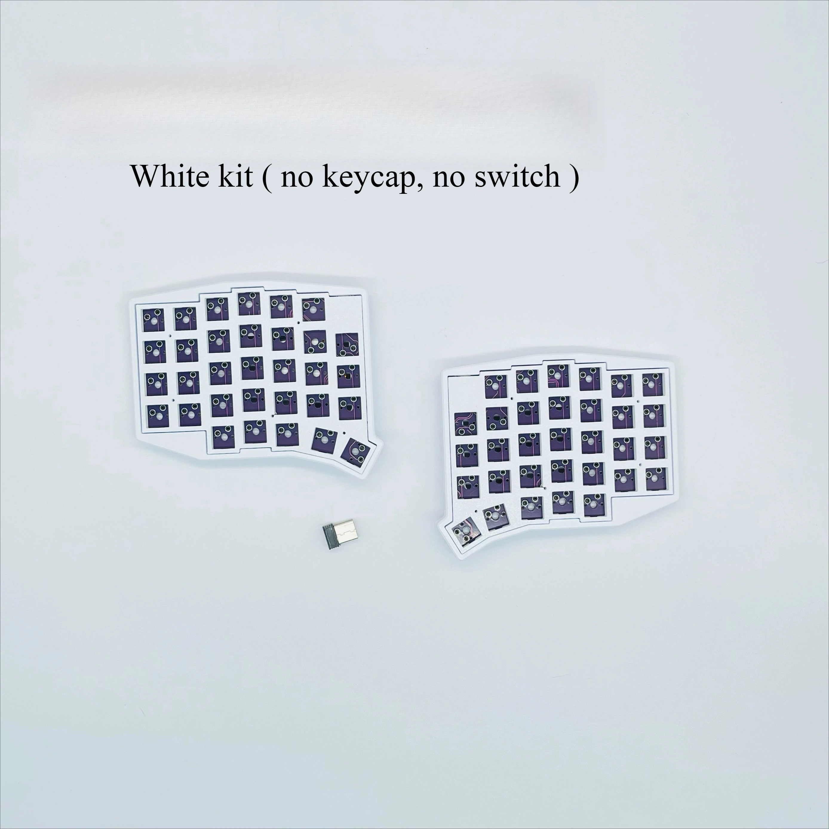 2.4g wireless hotswap mechanical keyboard split SOFLE kit ergo design VIAL remap mx switch sockets