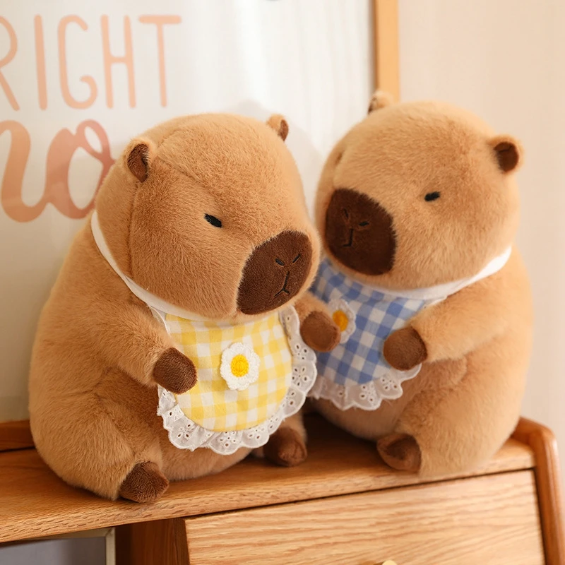 Cute Plush Capibara Cusion Lovely Soft Cartoon Pillows Stuffed Capybara Dolls Cusions Supplies Birthday Gift Home Decor