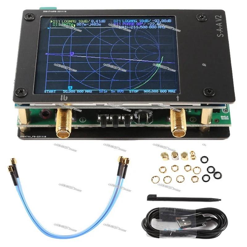 Vector Network Analyzer 2000Mah Nanovna 3G Network Analyzer 50Khz-3Ghz Frequency Range S-A-A-V2 Analyzer Easy To Use