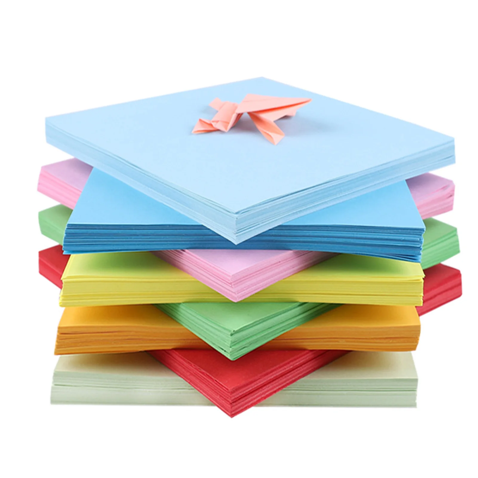 100 Sheets Colorful DIY Paper Safe to Use Pure Wood Pulp Paper Suitable for School Teaching Use