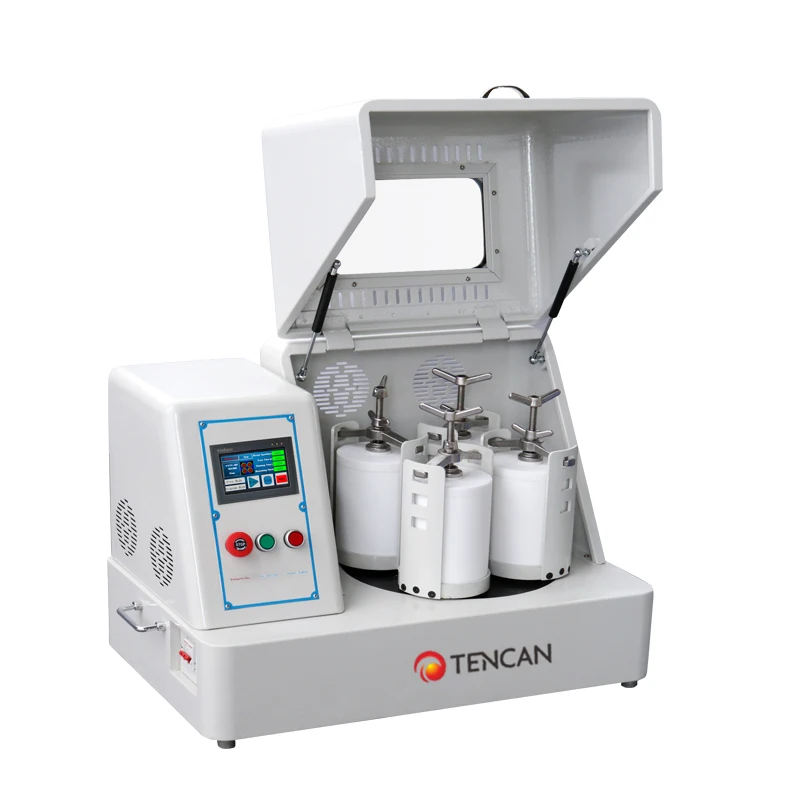 TENCAN Laboratory Vertical Square Type Planetary Ball Mill Manufacturers Lab Sample Grinder