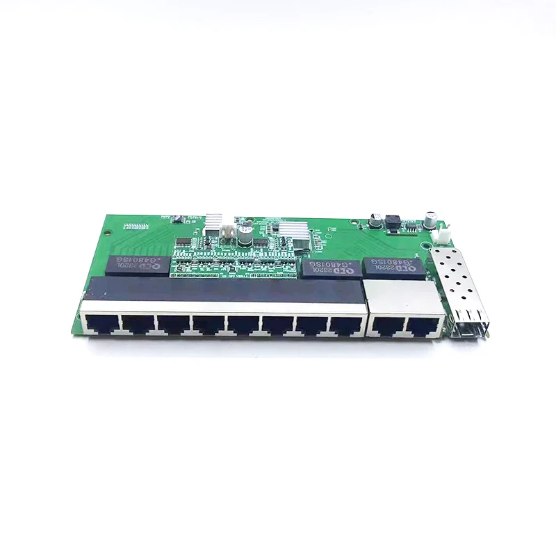 8port 1000M 802.3AT/AF POE 48V With 2port 1000M UPLINK/NVR and 1port SFP switch module