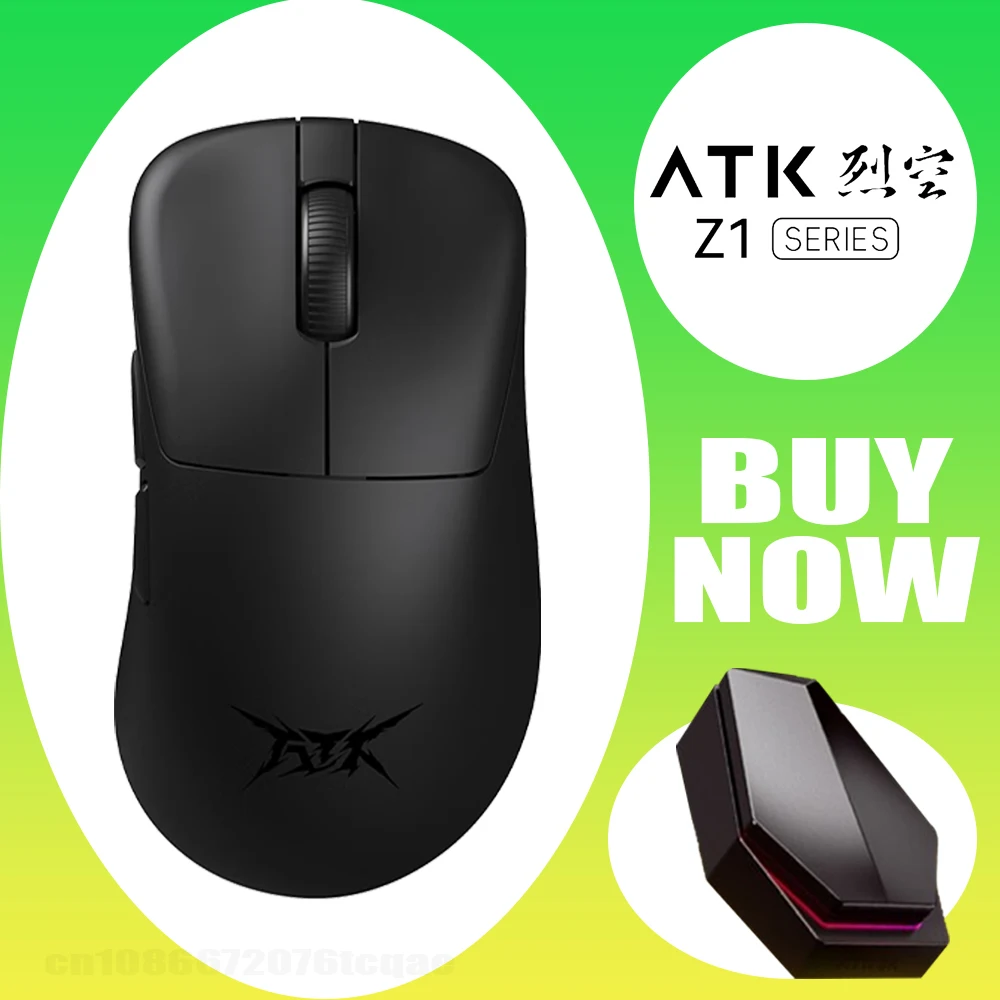 

ATK Blazing Sky Z1 Mouse Liekong Double 8K Paw3950 Ultra Z1 Mouse Dual Mode Wireless Gaming Mouse Ergonomics Pc Gamer Varolant