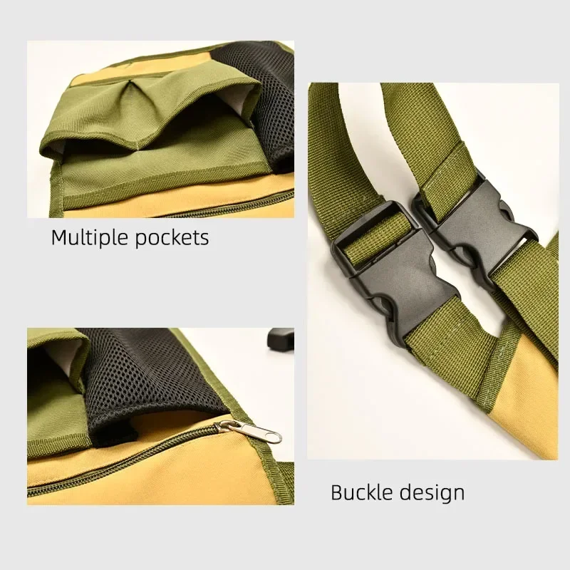 Organizer Bag Multi-functional Electrician Tools Portable Waist Pack with Multiple Compartments for Hand Tools Accessories