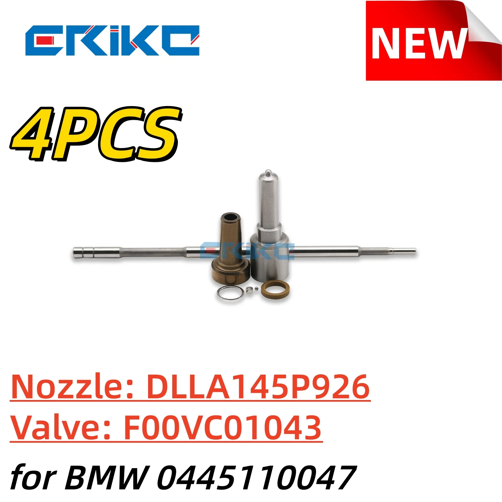

Diesel Injector Repair Kits Nozzle DLLA145P926 Valve F00VC01043 Fits E39 E46 330d 530d X5 730d 7785984 for BMW 0445110047