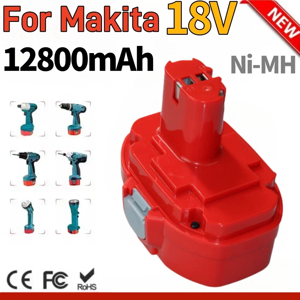 

18V 12800mAh Replacement Battery for Makita PA18 1822 1823 1833 1834 1835 Power Tools Screwdriver NiMH Battery