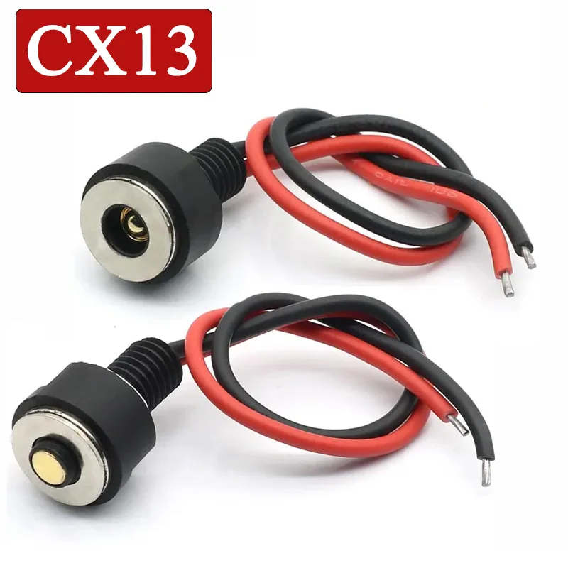 CX13 Magnetic Connector Anti Short Circuit Oven Charging Power Cord 13mm Magnetic Contact Head Interface Terminal Wir Waterproof