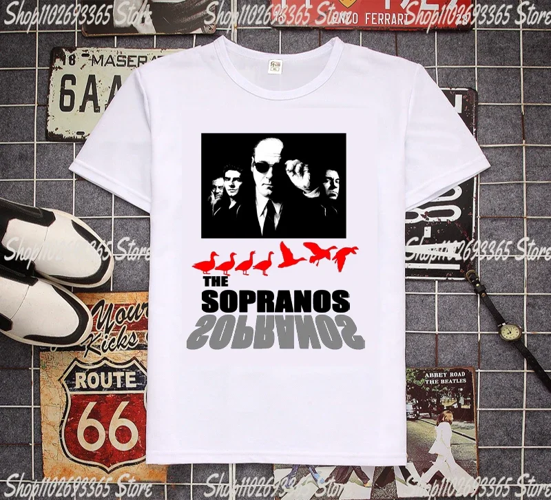 The Sopranos Crime Drama TV Series Logo Men's T-Shirt   The Sopranos Cool Casual pride t shirt men Unisex