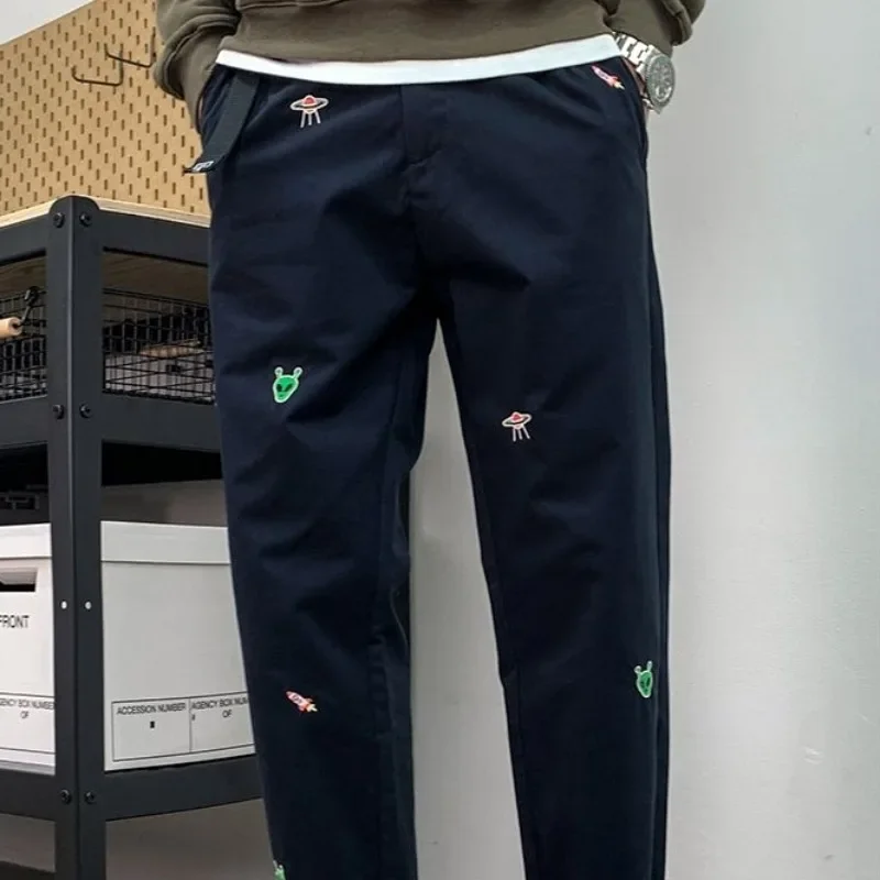 Sweatpants for Men Black Man Sports Pants Cotton Autumn and Winter Plain Trousers Cropped Plus Size Xxxl Comfortable Luxury Gym