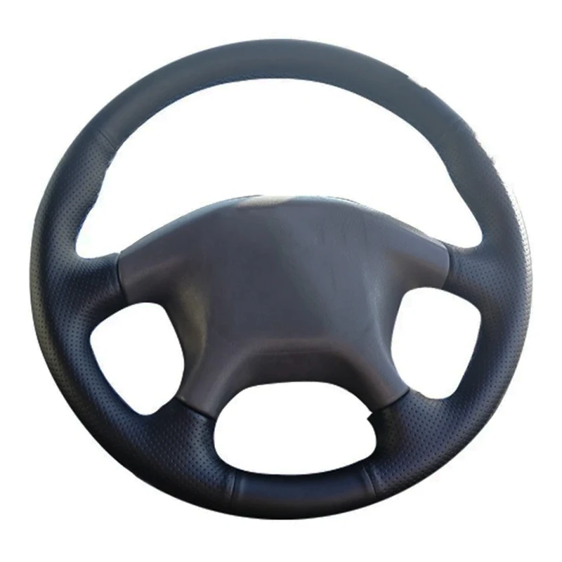 Car Steering Wheel Cover Leather Original Steering Wheel Braid Car Accessories For Mitsubishi Pajero Old Mitsubishi Pajero Sport