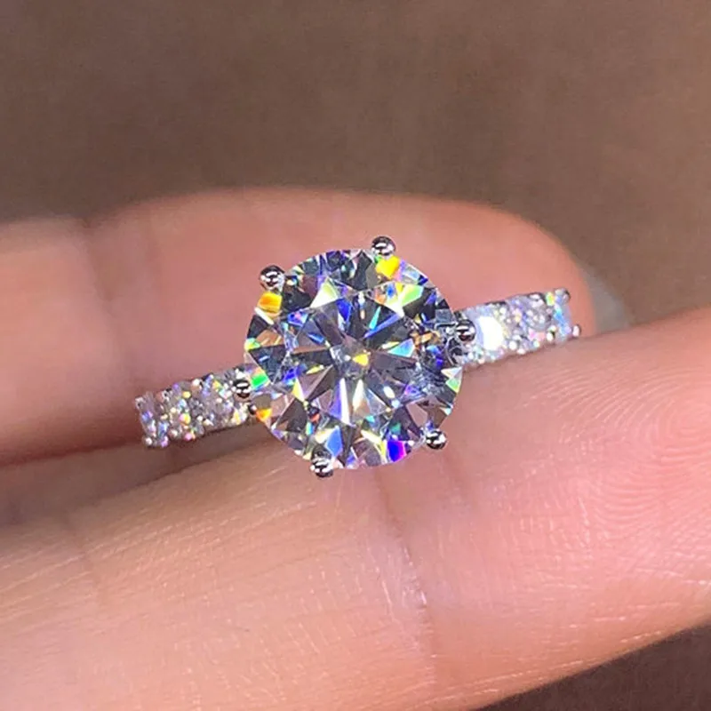Huitan trend ige Luxus Damen Fingerring Verlobung Eheringe Accessoires mit brillanten cz Stein Vorschlag Ring Schmuck