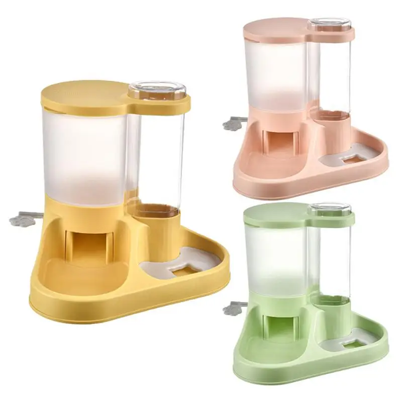 

Dog Automatic Feeders Plastic 2 In 1 Cat Feeding & Drinking Dog Water Dispenser Pet Feeding gadgets For Cats & Dogs Pet Supplies