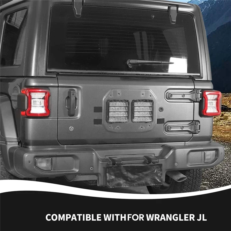 

Car Rear Door Tailgate Rubber Plug Waterproof Plugs Cover For Jeep Wrangler JL 2018-2025 Spare Tire Plugs Parts-A02G