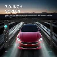 Radio 2 DIN Podofo con CarPlay Inalámbrico, Android Auto, Bluetooth y FM/DAB