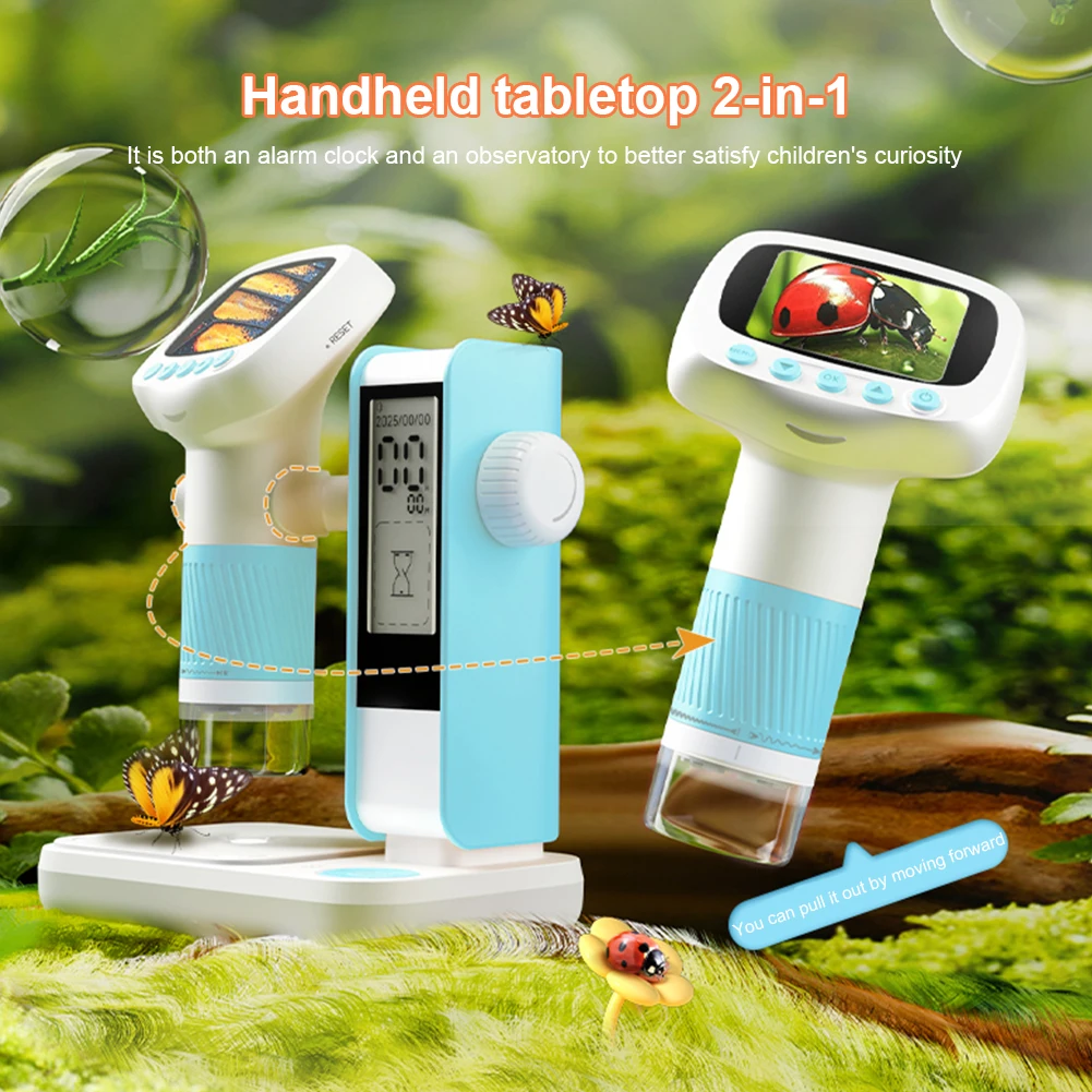 

Microscope for Kids 1080P HD Digital Microscope Kids Microscope Portable Handheld Magnifying Glass for Scientific Experiment