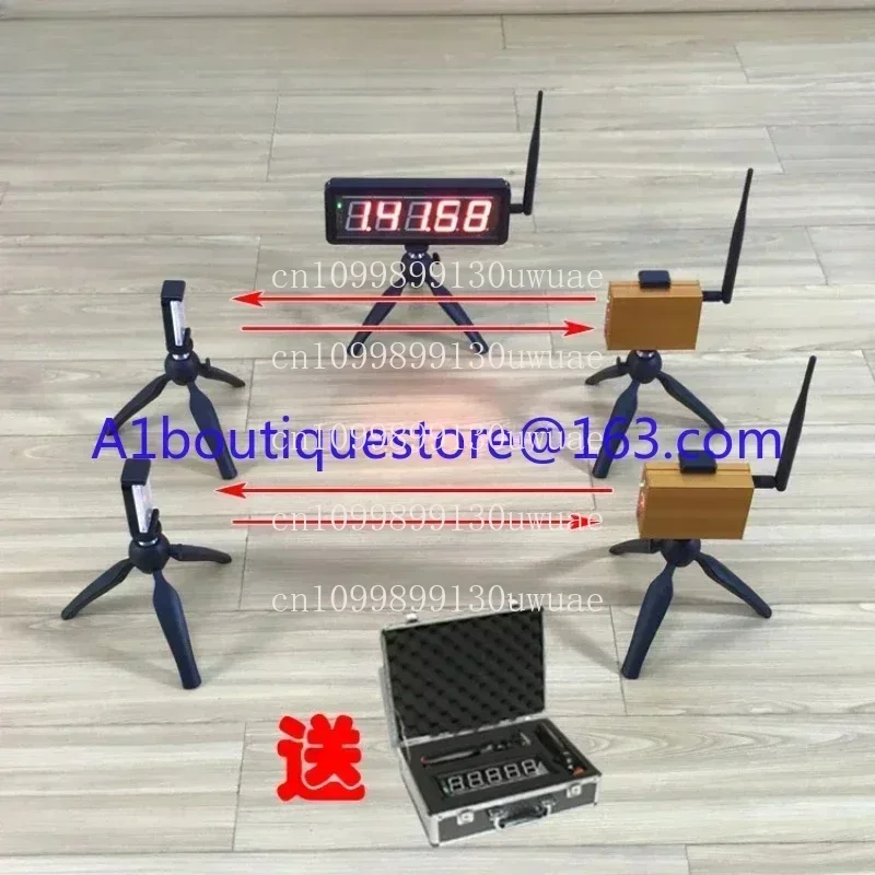 Racing Wireless Laser Timer Sprint Physikalischer Fitness-Test Sport Timing Remote Großbildschirm Synchrones Display