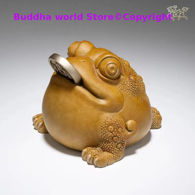 

2024 Good omens Good luck ZHAO CAI Recruit wealth JIN CHAN Mascot bronze sculpture Home hall company TOP Decorative ornament