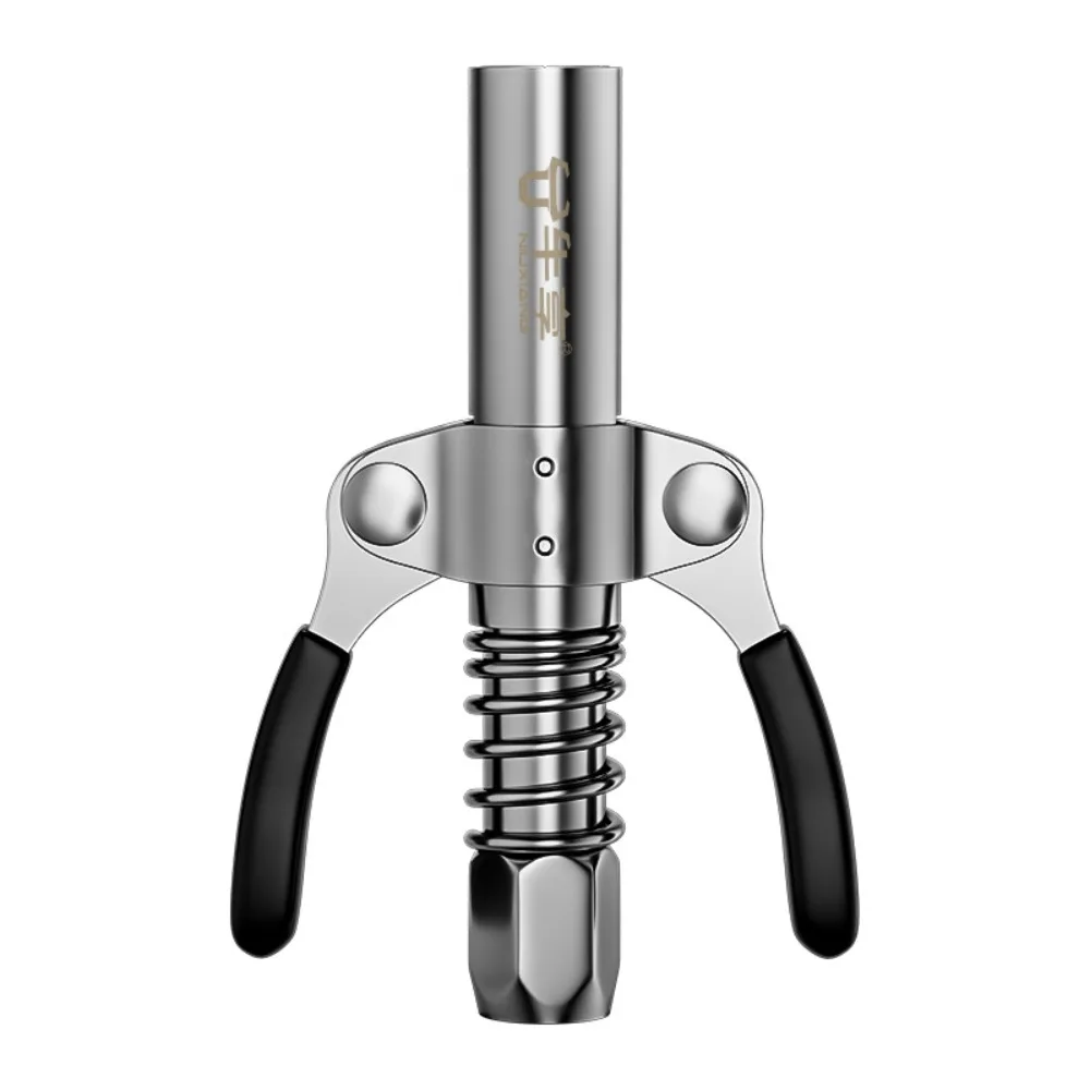 

Non-slip Double Handle Grease Tool Coupler Leak-Free Quick Release Grease Nozzle Self-locking Steel Grease Tip Tool Automobile