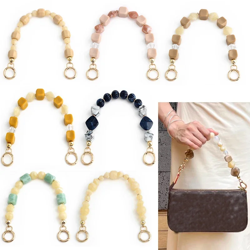 

1PC Fashion Acrylic Bag Chain Colorful Resin Shoulder Strap Handbags Dopamine Color DIY Decorative Chain Purse Phone Accessories